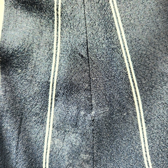 Dynamite Striped Wide-Leg Navy Blue and White Mid-Rise Pant Size Medium - Picture 15 of 15